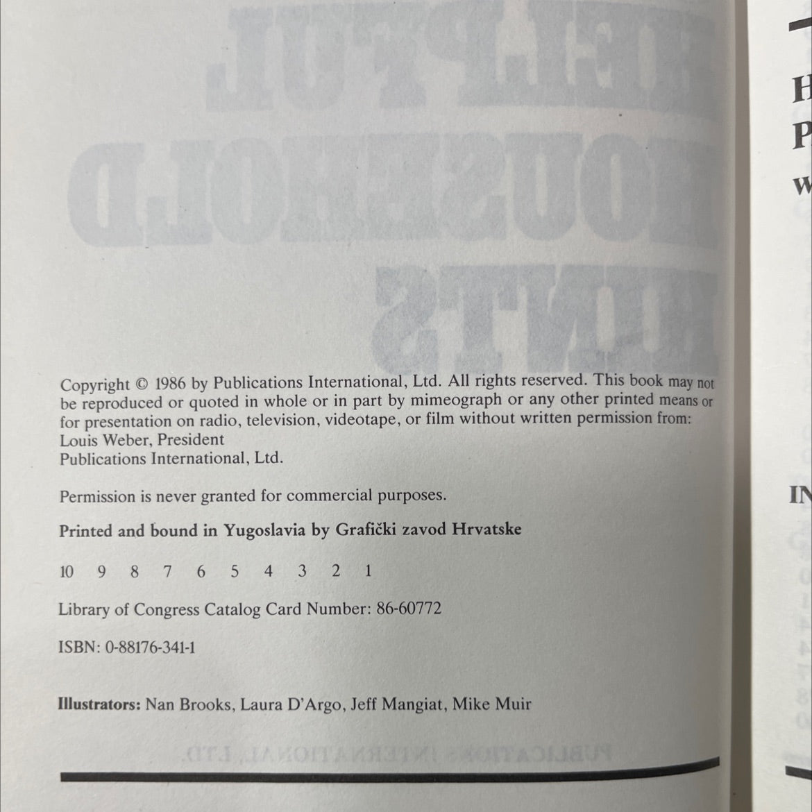 helpful household hints book, by editors of consumer guide, 1986 Hardcover image 3