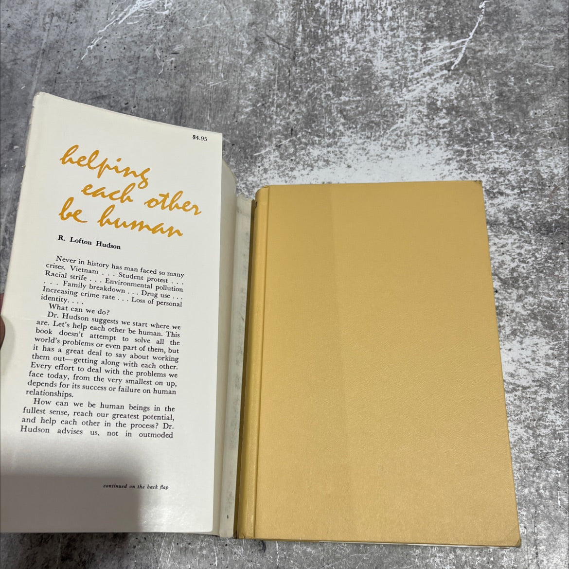 helping each other be human book, by r. lofton hudson, 1970 Hardcover image 4