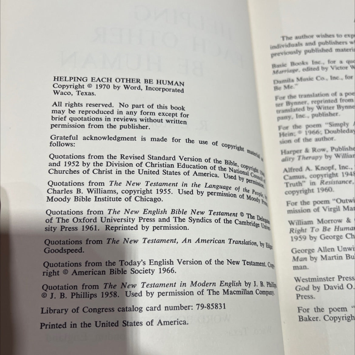 helping each other be human book, by r. lofton hudson, 1970 Hardcover image 3