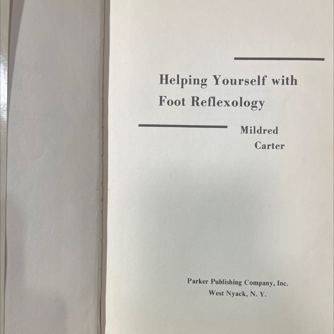 helping yourself with foot reflexology book, by mildred carter, 1969 Hardcover image 2