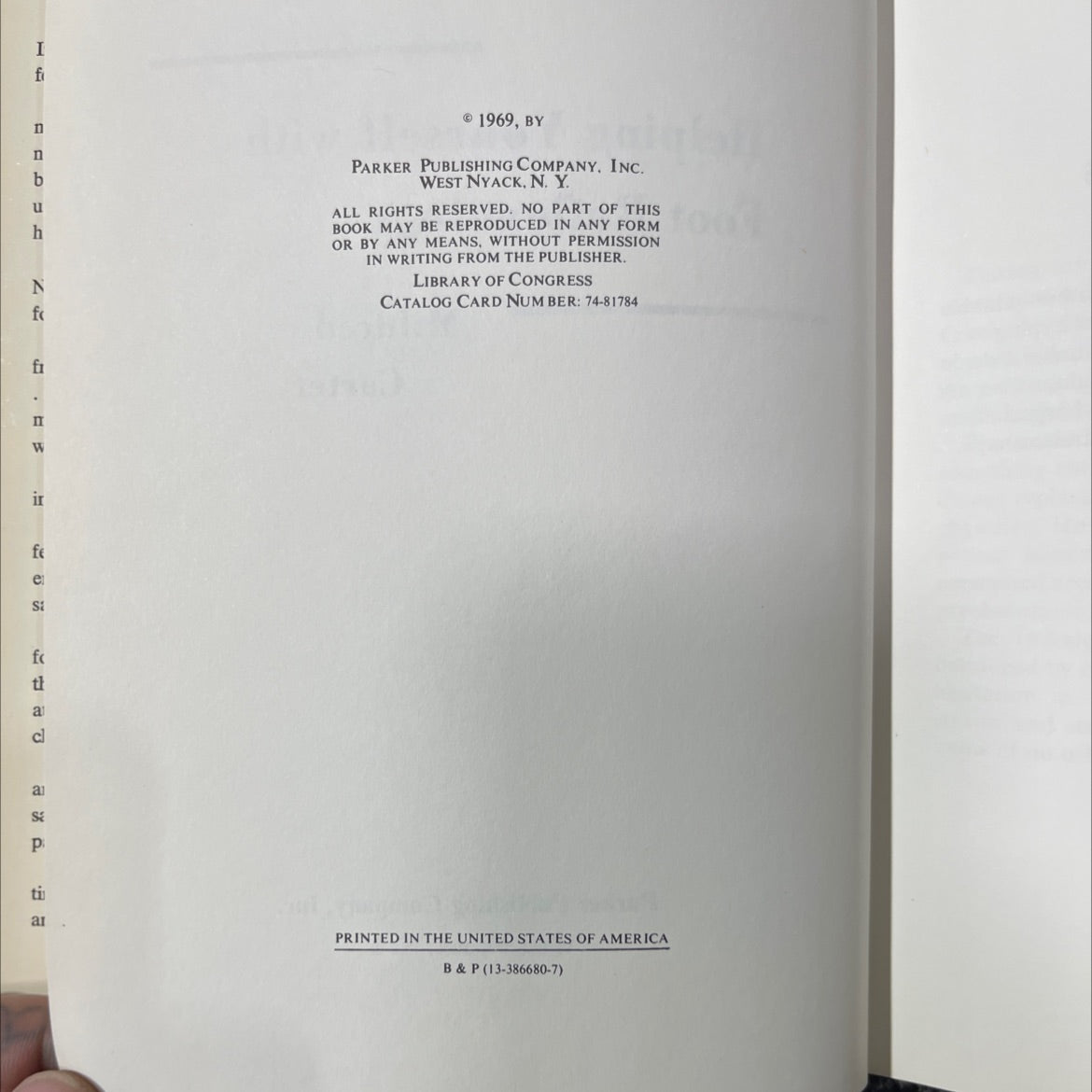 helping yourself with foot reflexology book, by mildred carter, 1969 Hardcover image 3