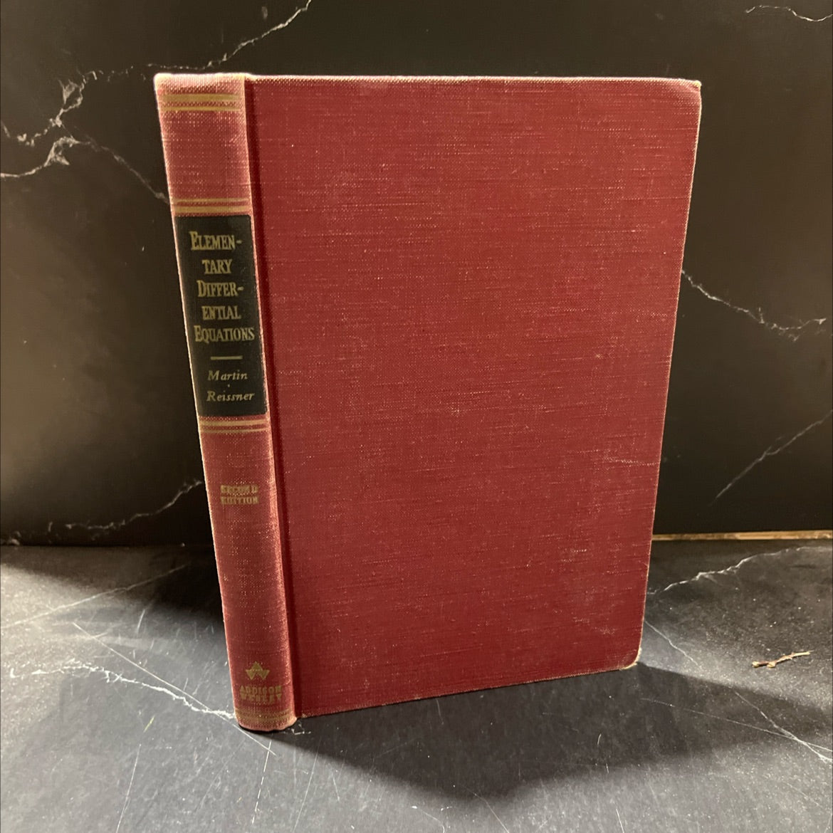 hematics elementary differential equations book, by william ted martin and eric reissner, 1961 Hardcover image 1