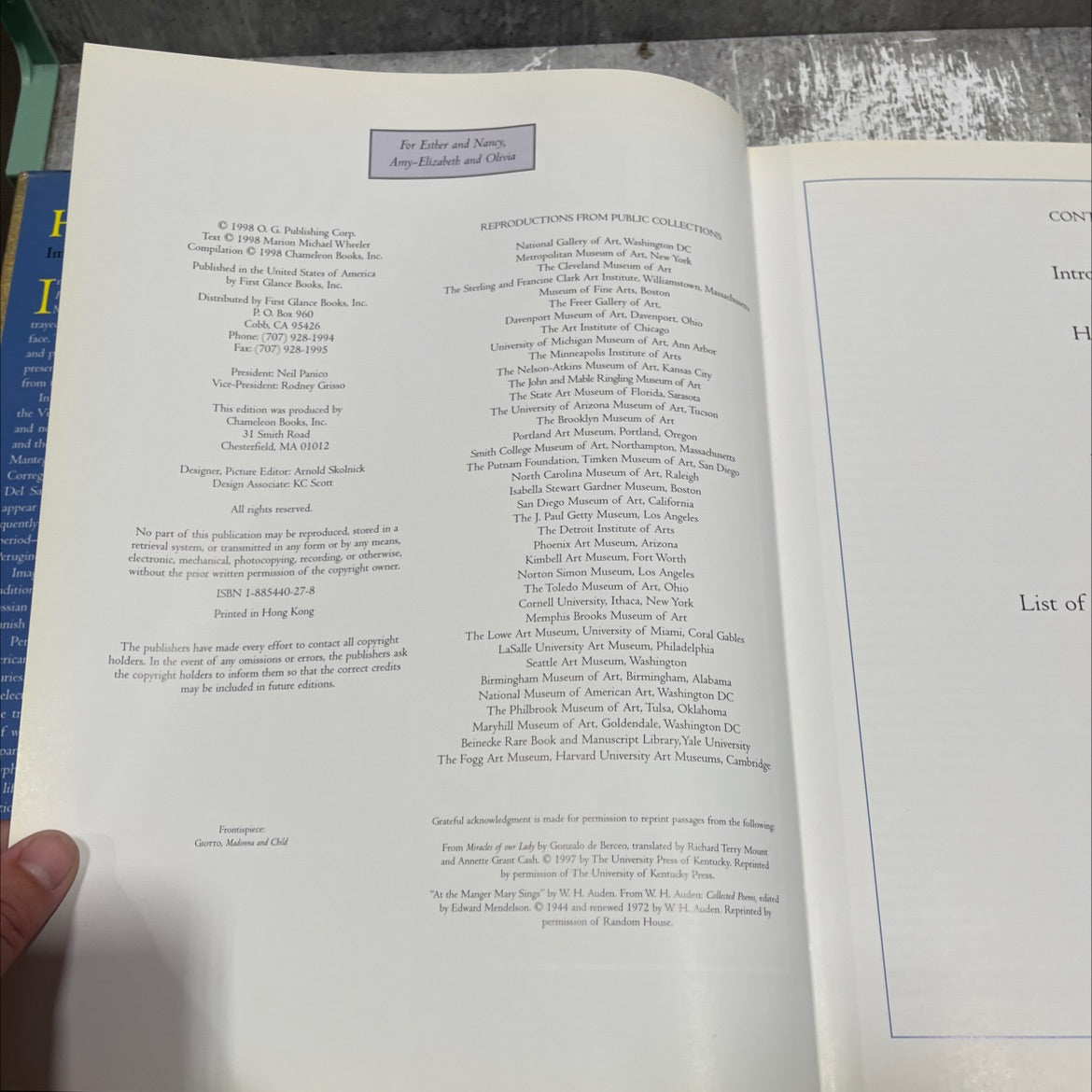 her face book, by Marion Wheeler, 1998 Hardcover image 3