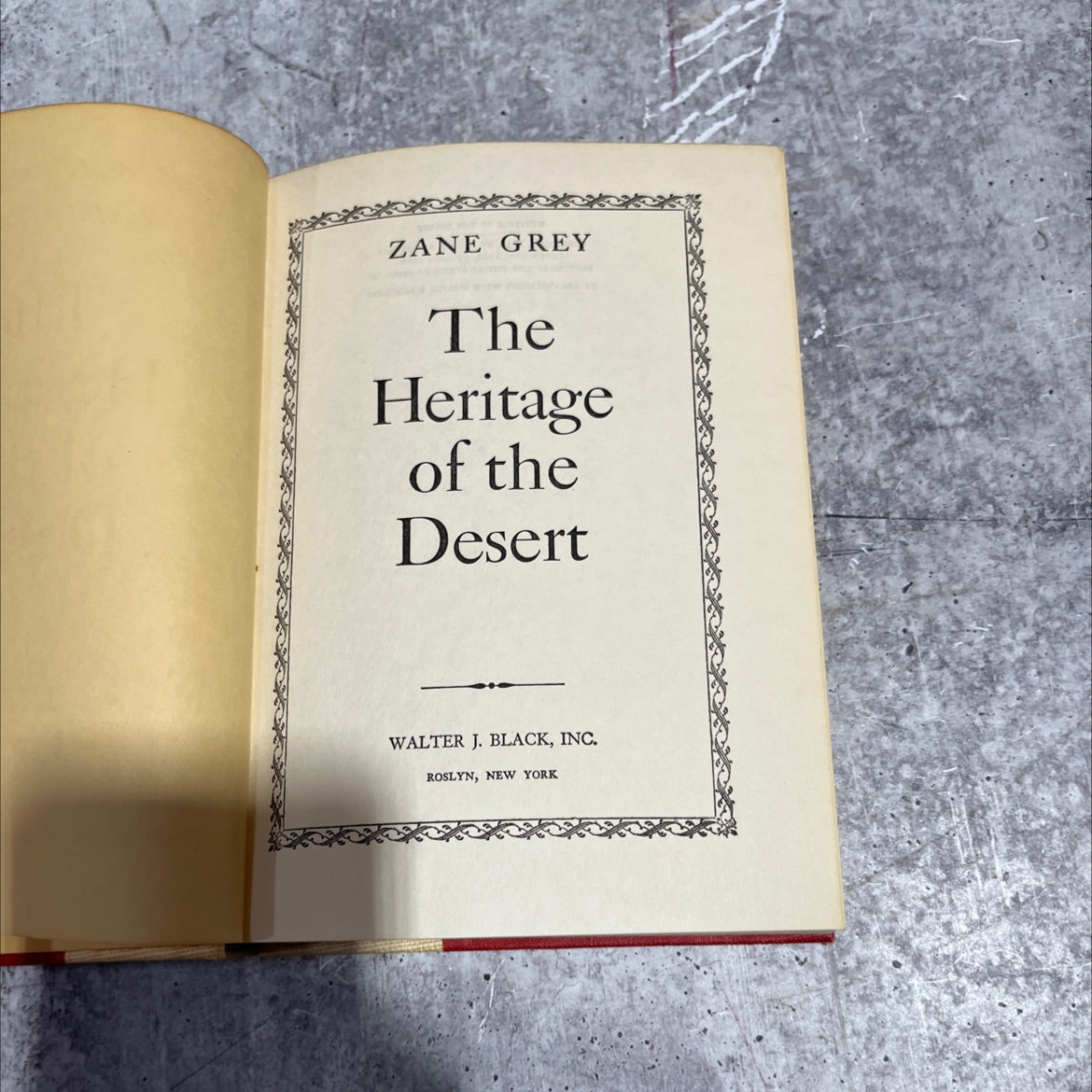 heritage of the desert book, by zane grey, 1938 Hardcover image 2