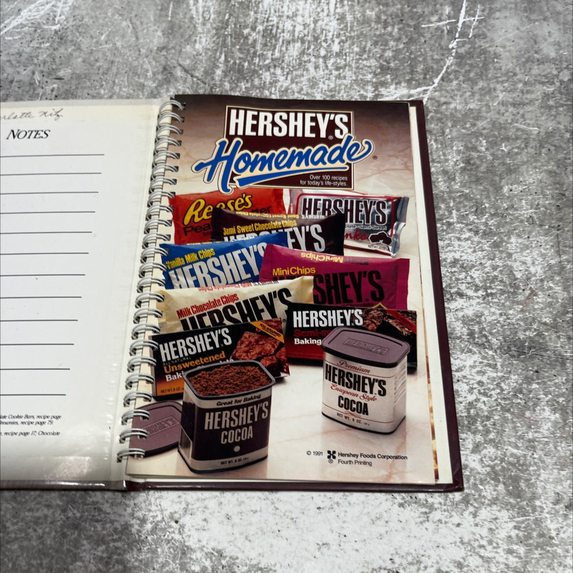 hershey's homemade book, by unknown, 1991 Hardcover image 2