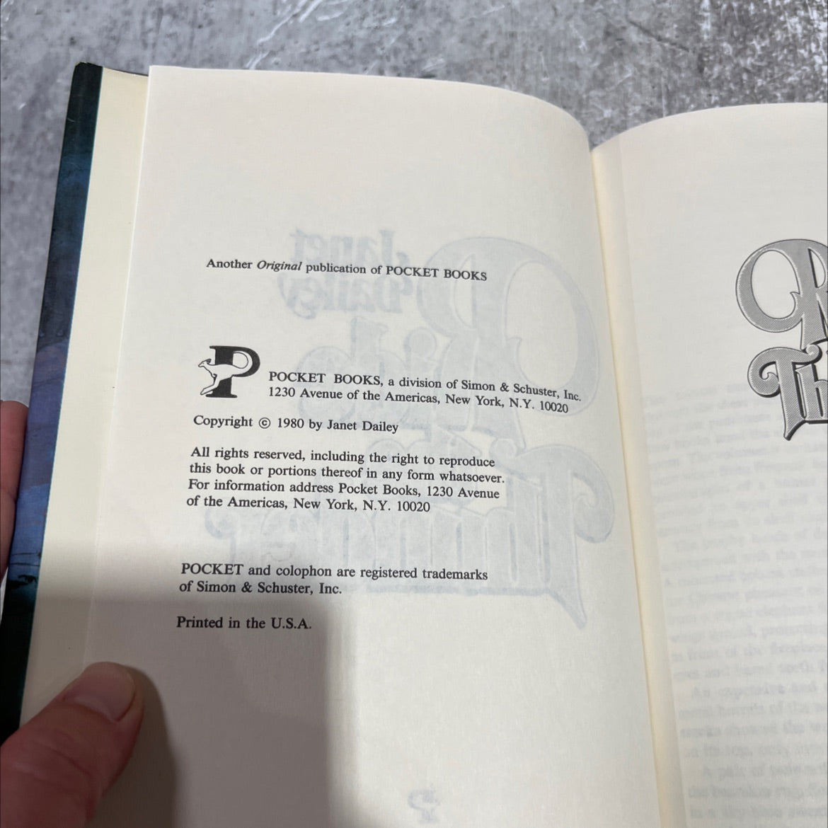 hide the hmider book, by Janet Dailey, 1980 Hardcover image 3