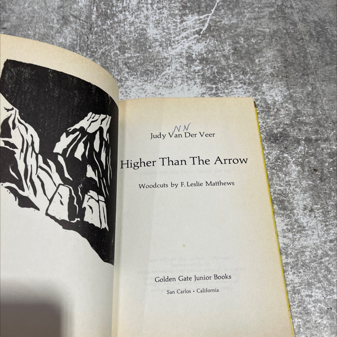 higher than the arrow book, by Judy Van Der Veer, 1969 Hardcover image 2