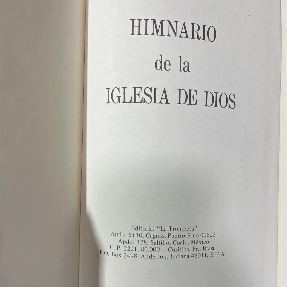 himnario de la iglesia de dios book, by unknown, 2010 Hardcover image 2