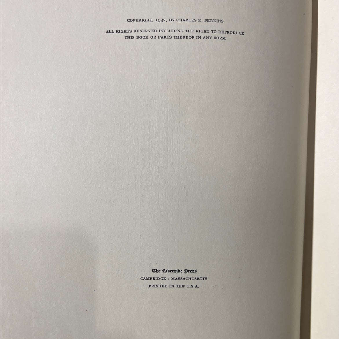 his mother the phantom bull book, by charles e. perkins, 1932 Hardcover image 3