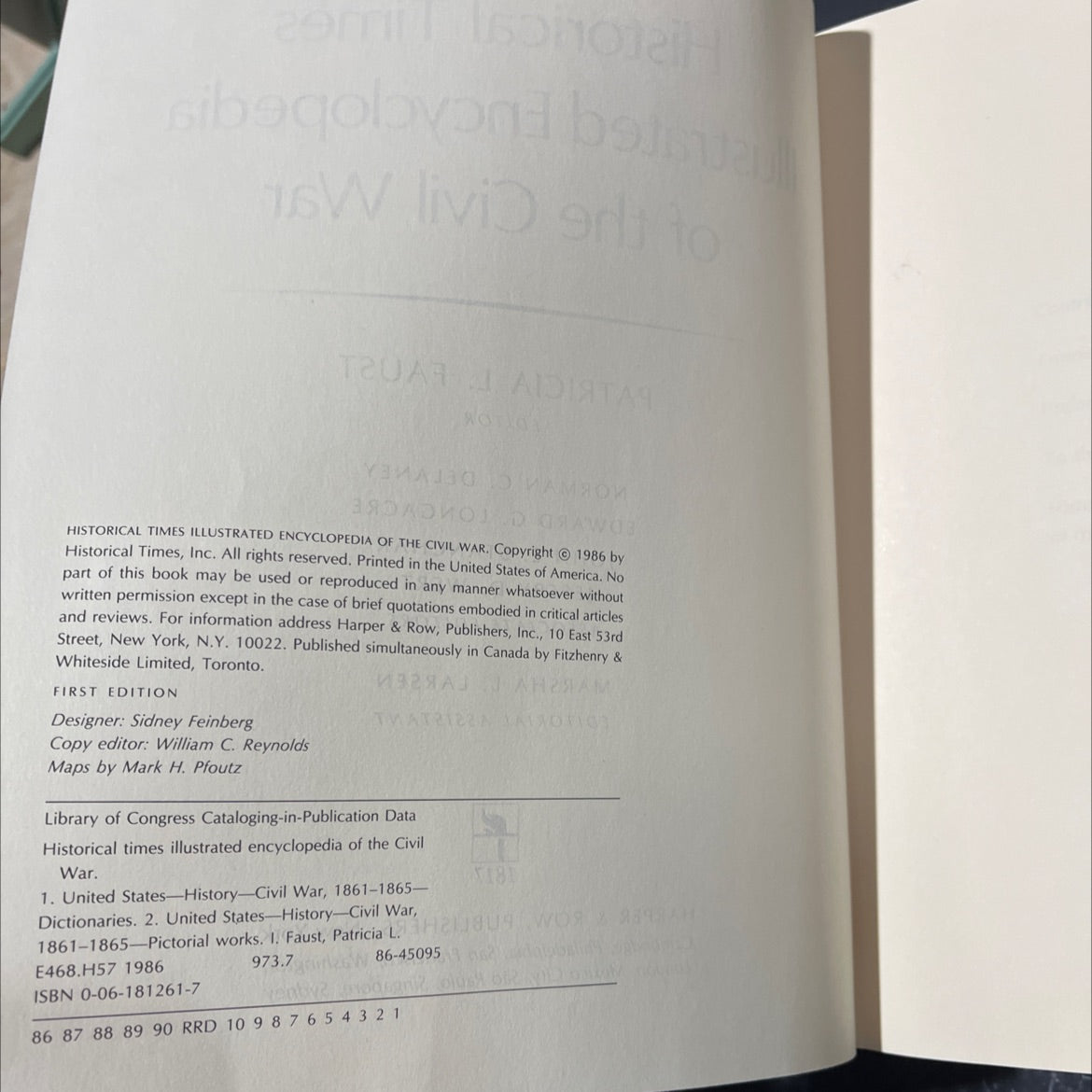 historical times illustrated encyclopedia of the civil war book, by patricia l. faust, 1986 Hardcover image 3