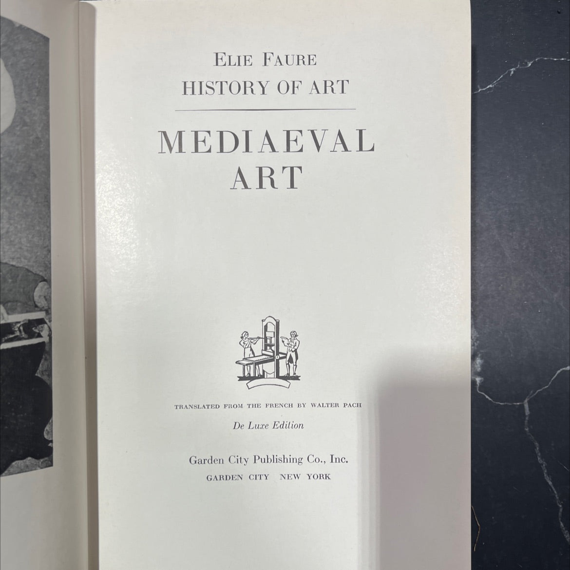history of art medieval art book, by elie faure, 1937 Hardcover image 2
