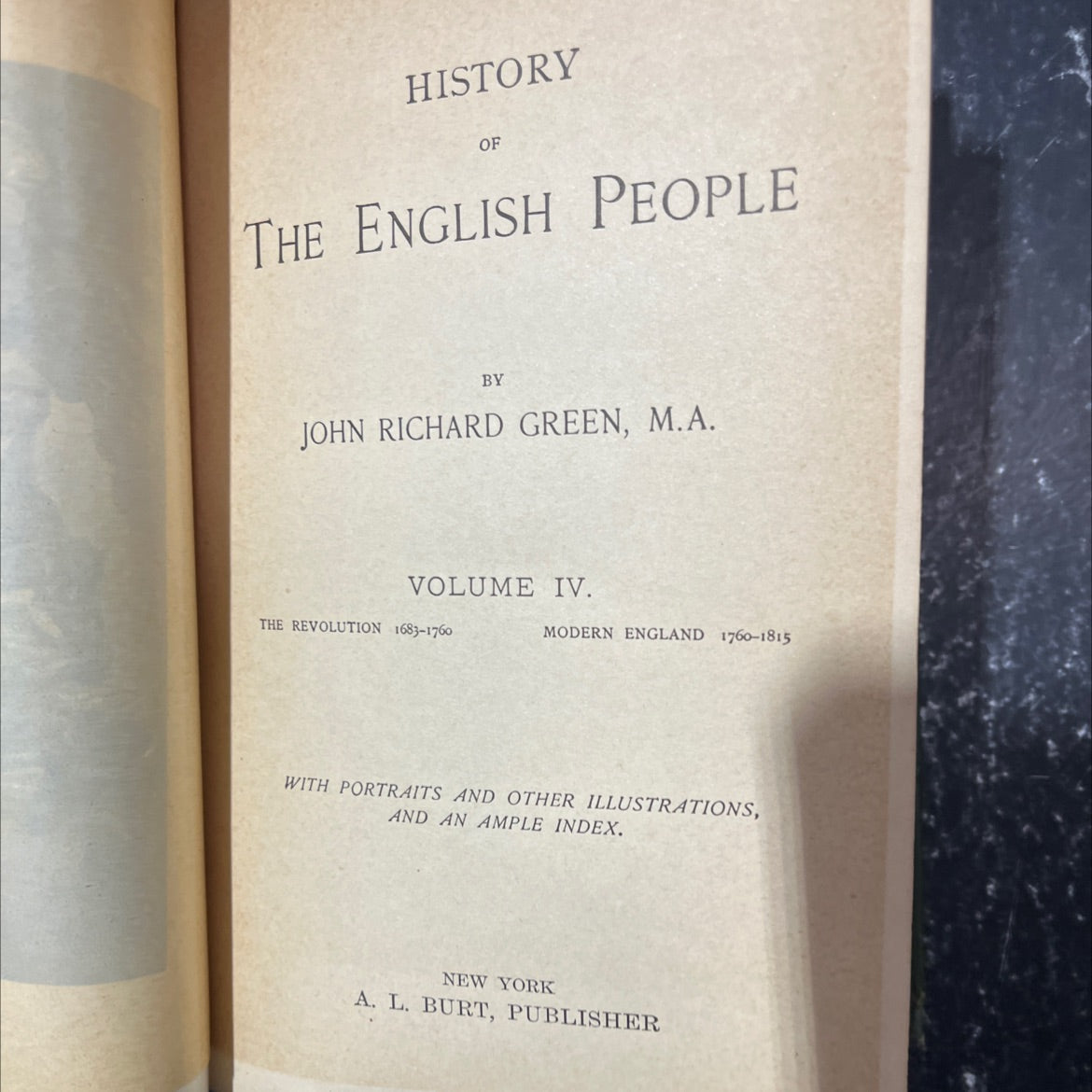 history of the english people volume iv the revolution 1683-1760 modern england 1760-1815 book, by john richard green, image 2