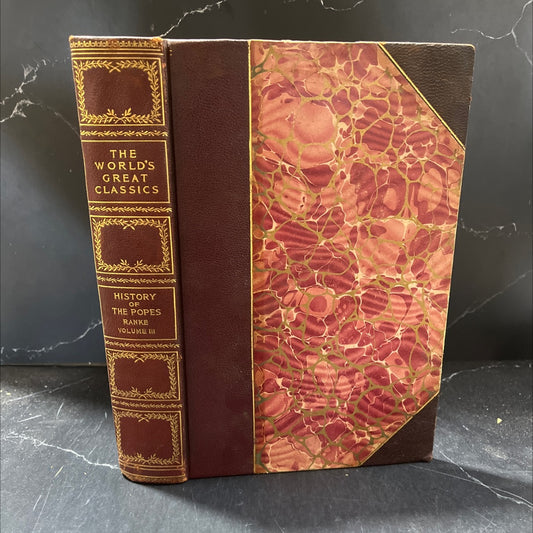 history of the popes their church and state book, by leopold von ranke, 1901 Leather image 1