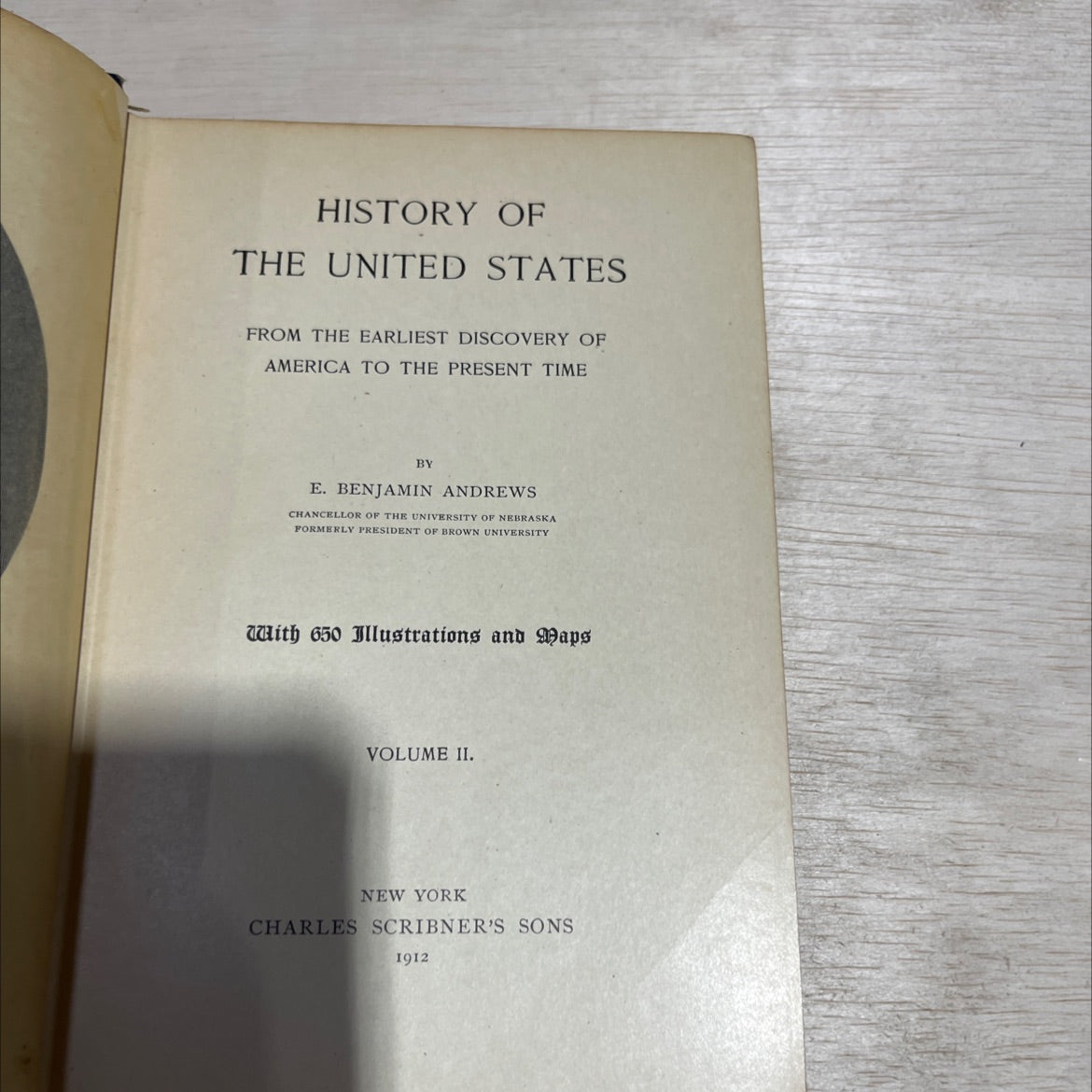 history of the united states from the earliest discovery of america to the present time book, by e. benjamin andrews, image 2