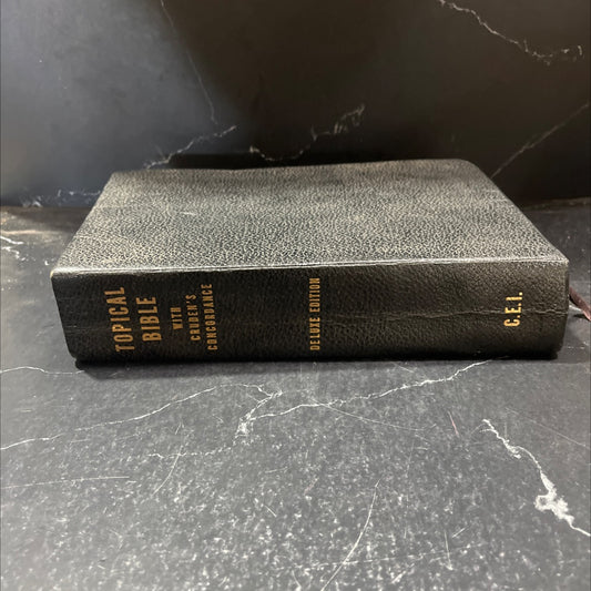 hitchcock's topical bible with preface cruden's concordance book, by roswell d. hitchcock, 1962 Leather image 1