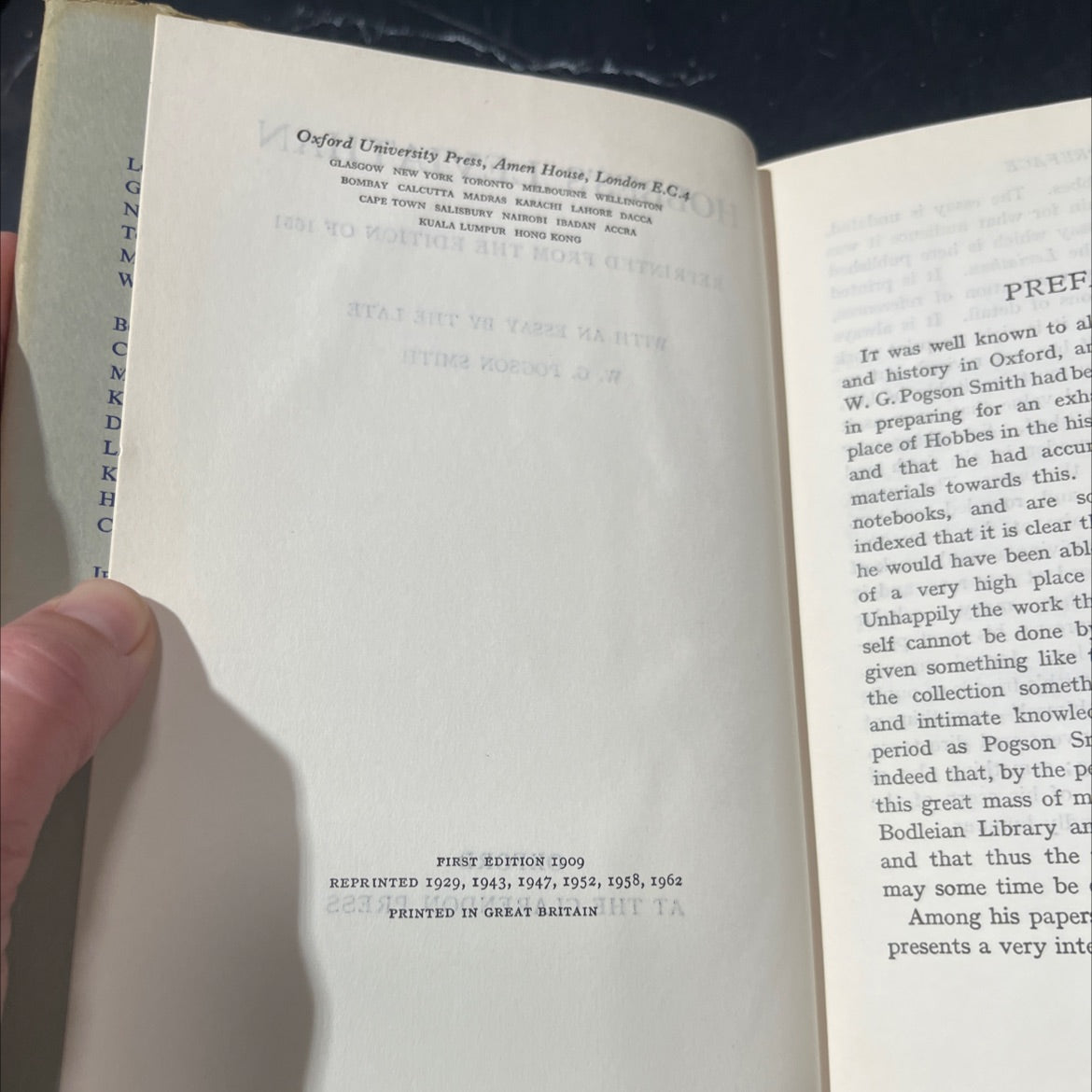 hobbes's leviathan reprinted from the edition of 1651 with an essay by the late w. g. pogson smith book, by thomas image 3