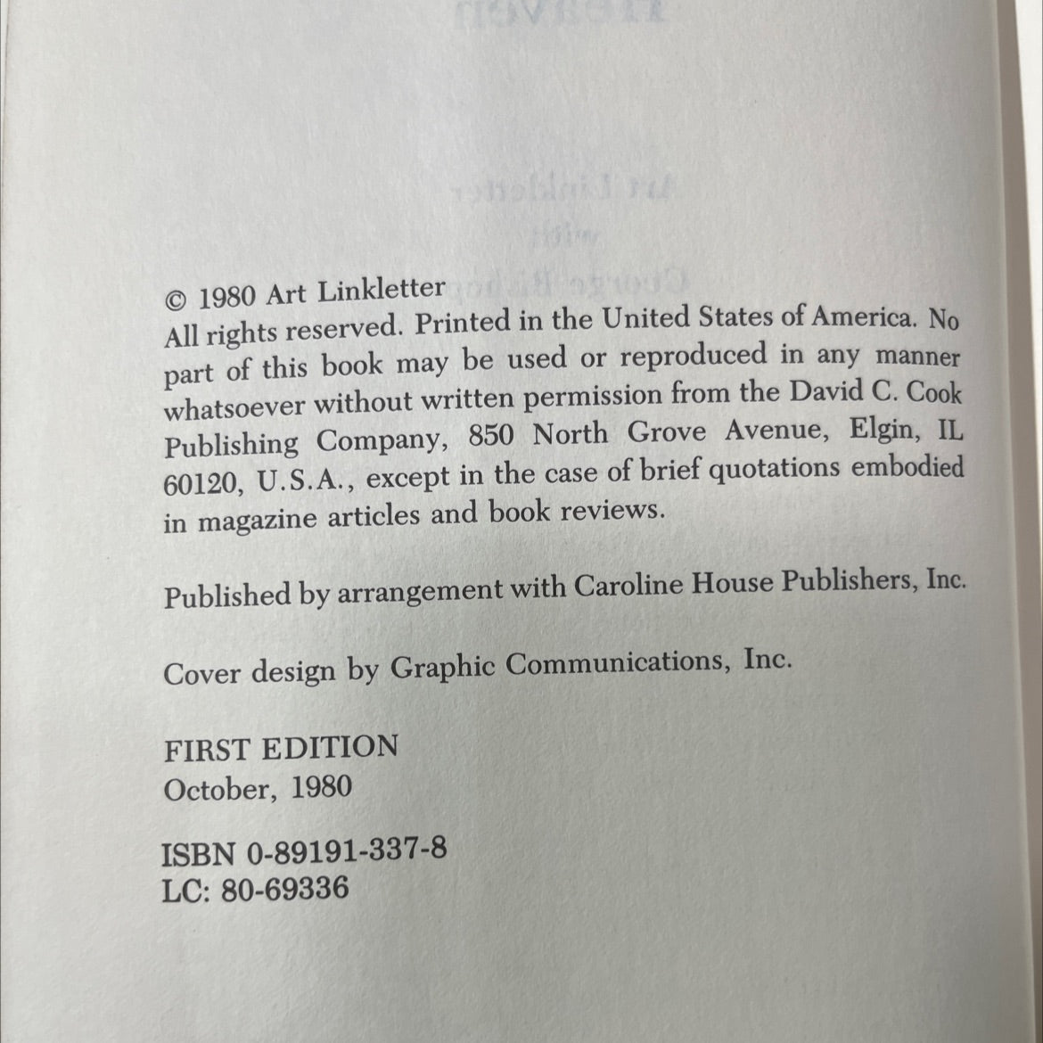 hobo on the way to heaven book, by art linkletter, 1980 Hardcover image 3