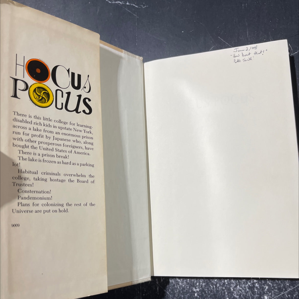 hocus pocus book, by kurt vonnegut, 1990 Hardcover image 4
