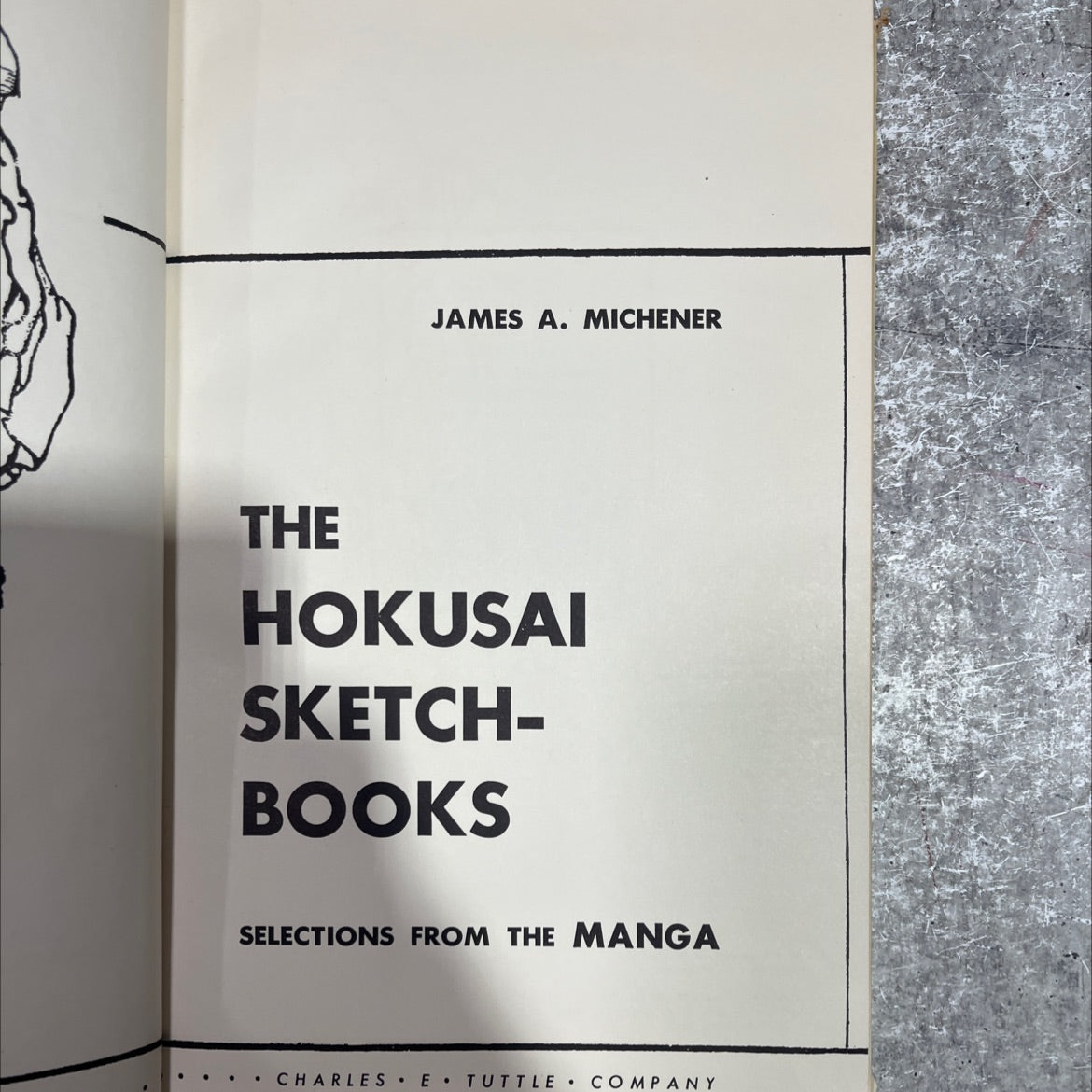 hokusai sketch-books selections from the manga book, by james a. michener, 1958 Hardcover image 2