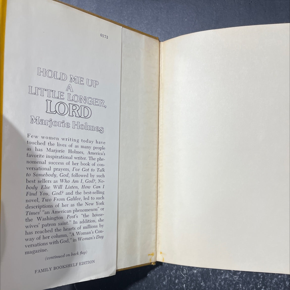 hold me up a little longer lord book, by marjorie holmes, 1977 Hardcover image 4