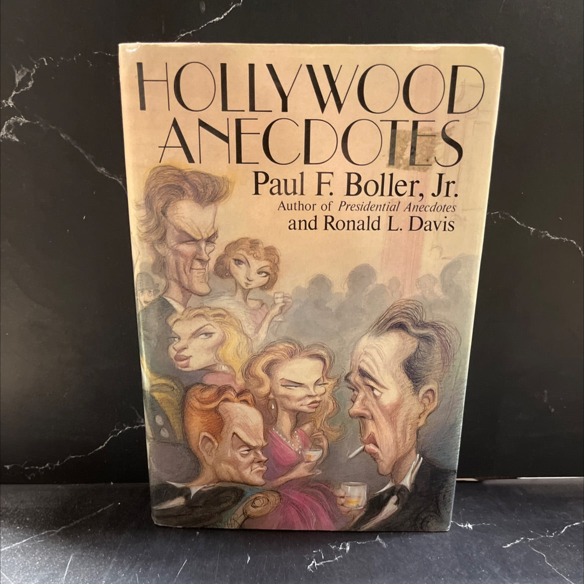 SIGNED hollywood anecdotes book, by Paul F. Boller, Jr. and Ronald L. Davis, 1987 Hardcover image 1