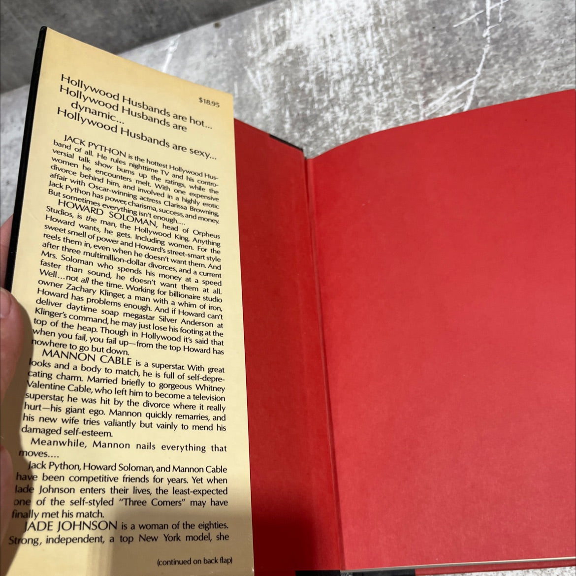 hollywood husbands book, by jackie collins, 1986 Hardcover image 4