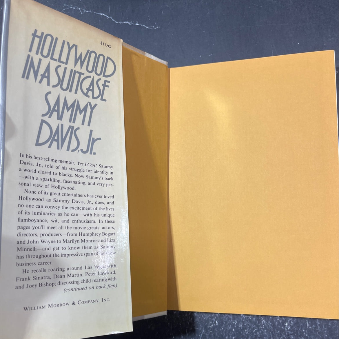 hollywood in a suitcase book, by sammy davis jr., 1980 Hardcover image 4