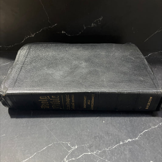 holy bible, new analytical bible and dictionary of the bible book, by john a. dickson, 1973 Leather image 1
