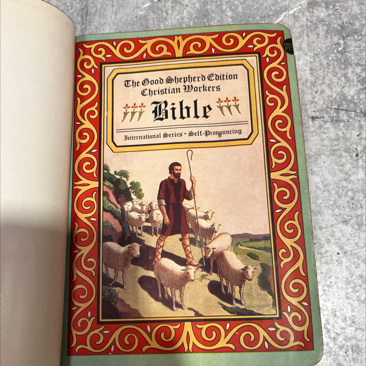 holy bible: the good shepherd edition book, by unknown, 1946 Leather image 2