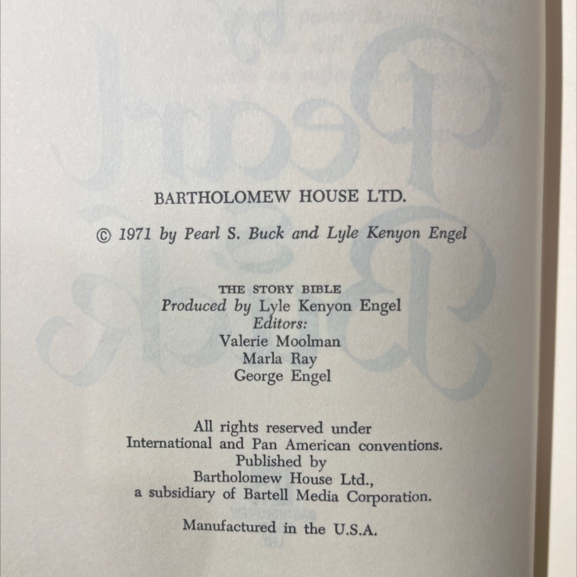 holy bible: the story bible book, by pearl s. buck, 1971 Hardcover image 3