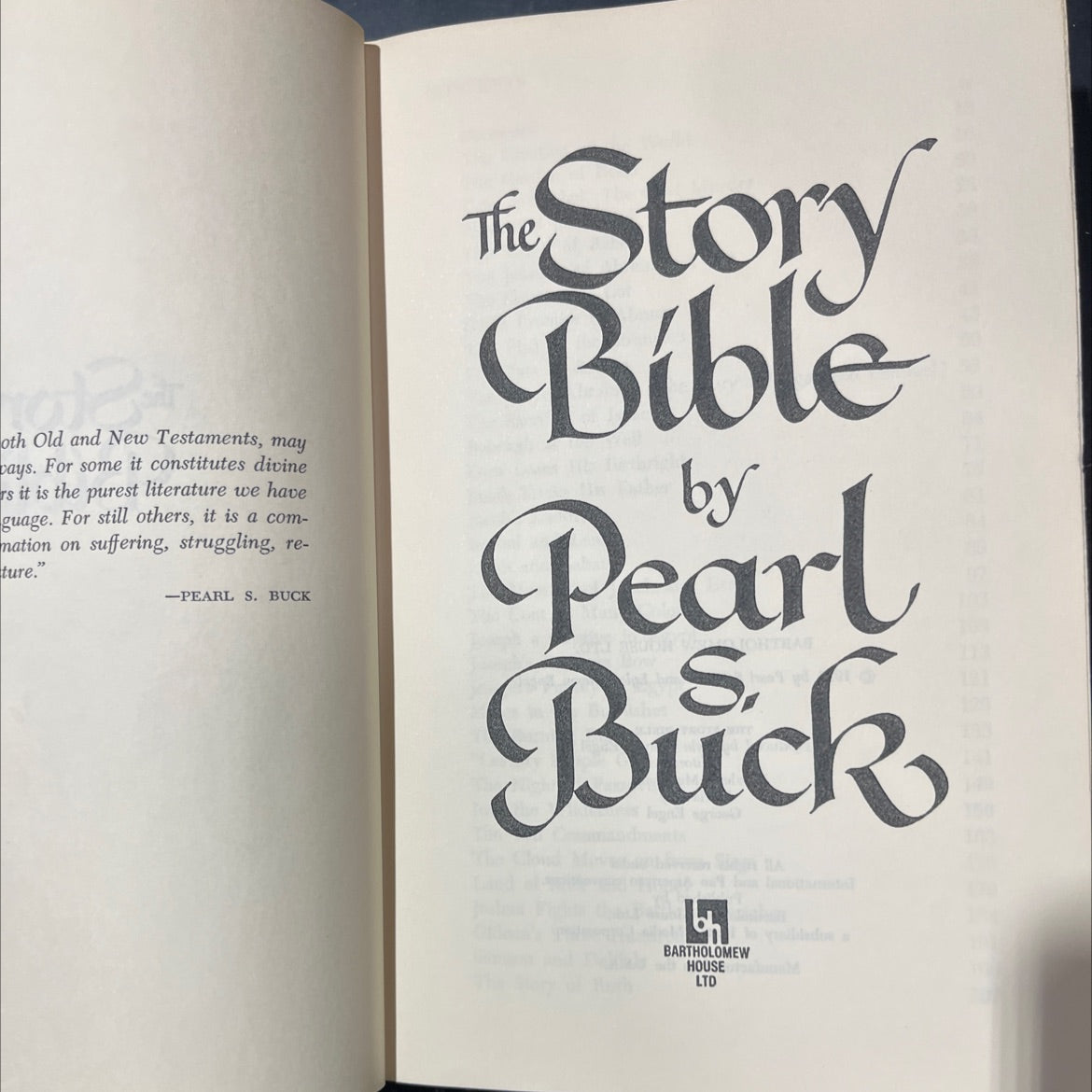 holy bible: the story bible book, by pearl s. buck, 1971 Hardcover image 2