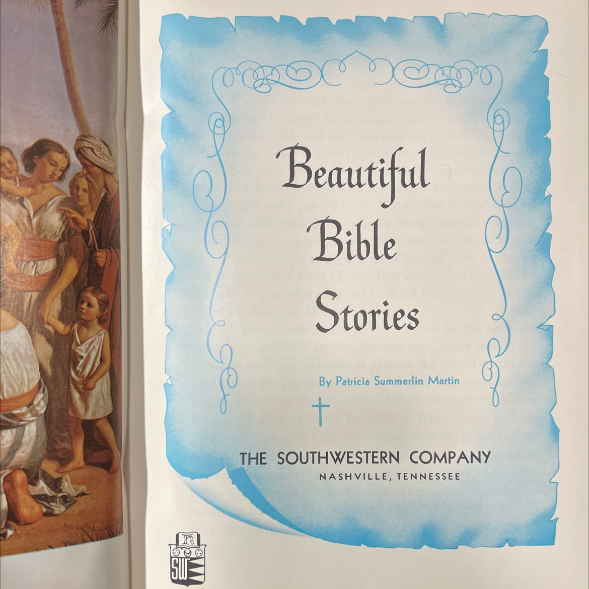 holy bible beautiful bible stories book, by Patricia Summerlin Martin, 1964 Hardcover image 2