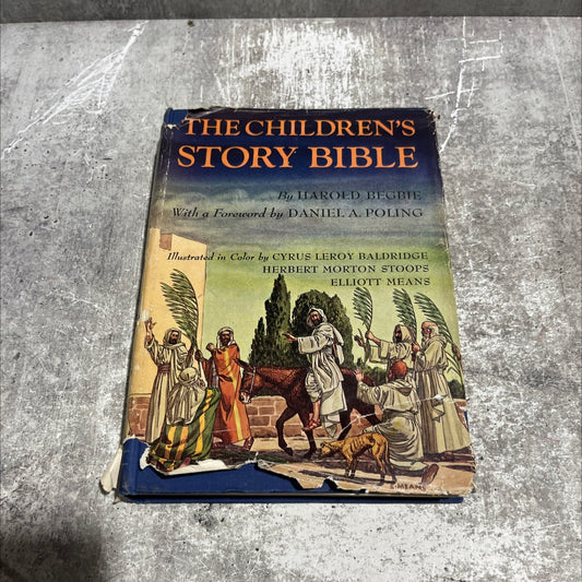 holy bible children's story bible book, by Harold Begbie, 1948 Hardcover image 1