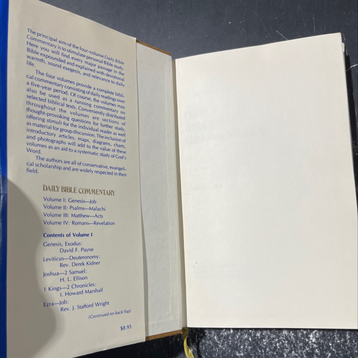 holy bible commentary genesis-job book, by Arthur Ernest Cundall, 1977 Hardcover image 4