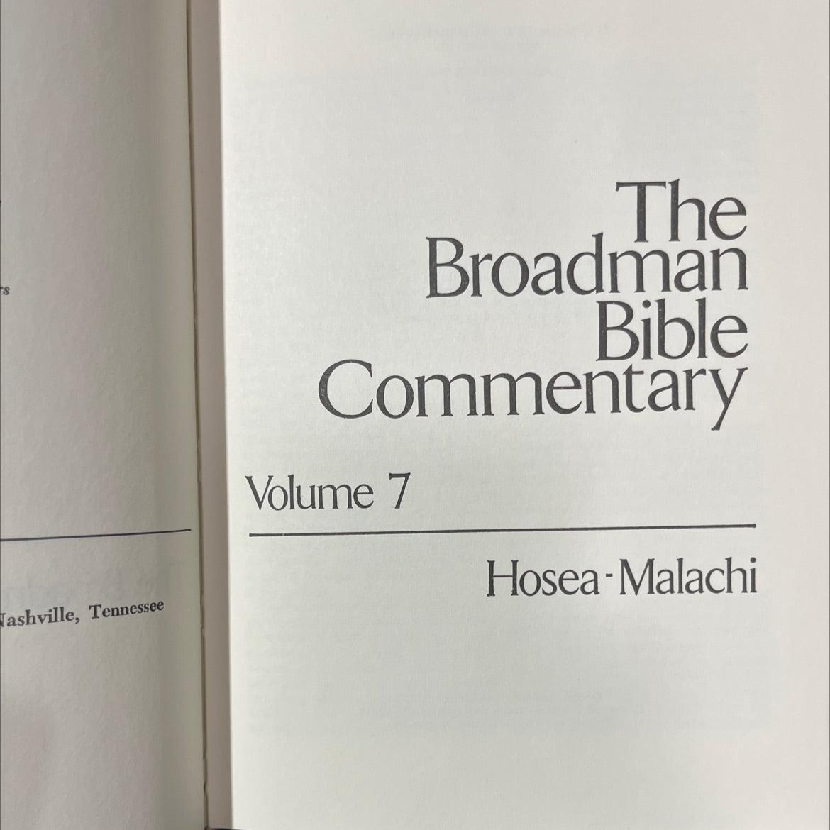 holy bible commentary volume 7 hosea - malachi book, by s t, 1972 Hardcover image 2