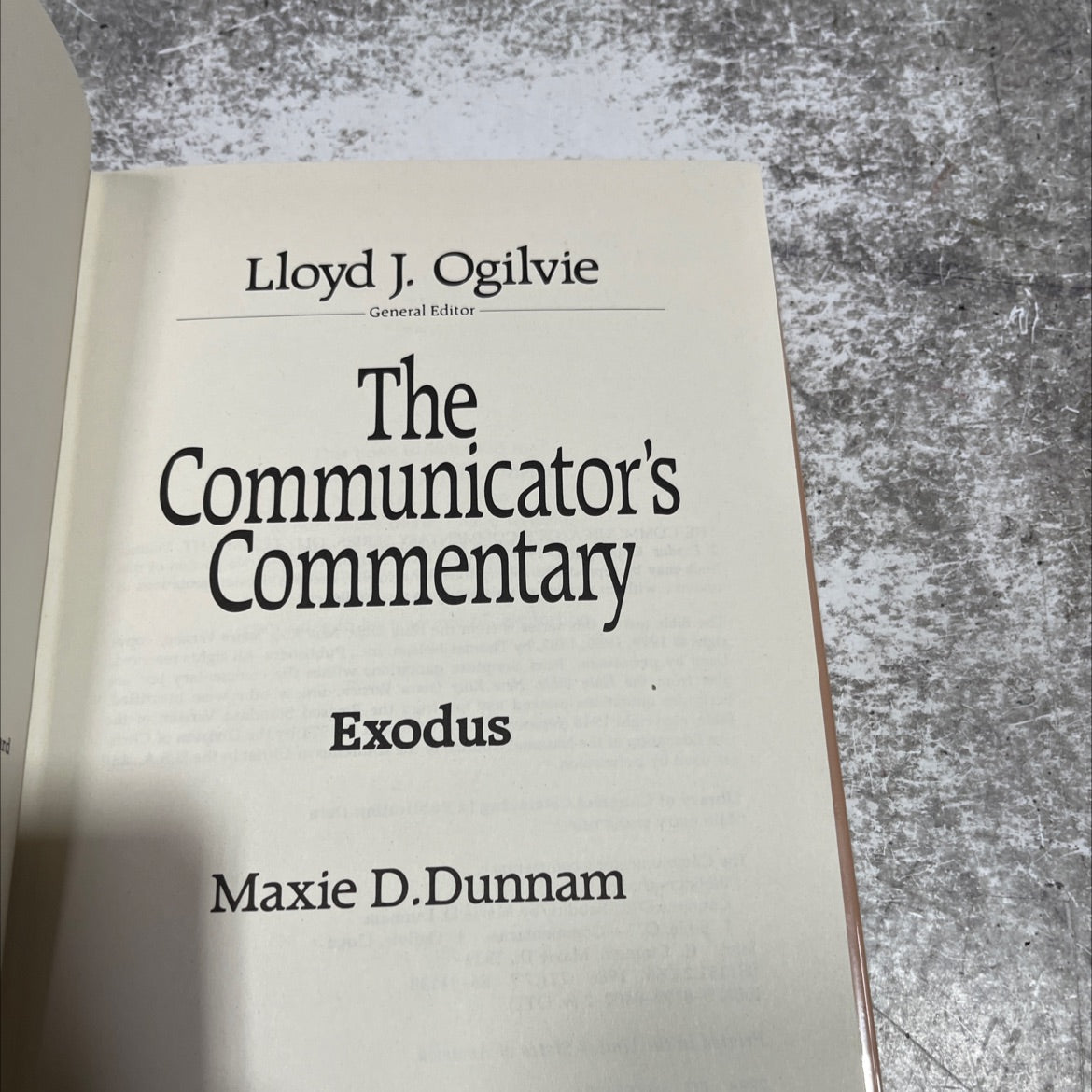 holy bible communicator's commentary exodus book, by Maxie D. Dunnam, 1987 Hardcover image 2