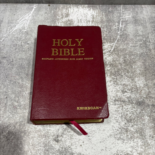 holy bible complete authorized king james version book, by M.F. Morris, 1988 Leather image 1