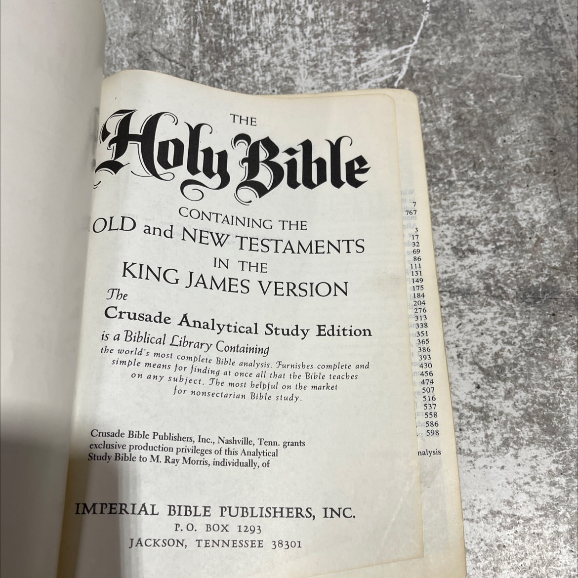 holy bible containing the old and new testaments in the king james version the crusade analytical study edition book, image 2