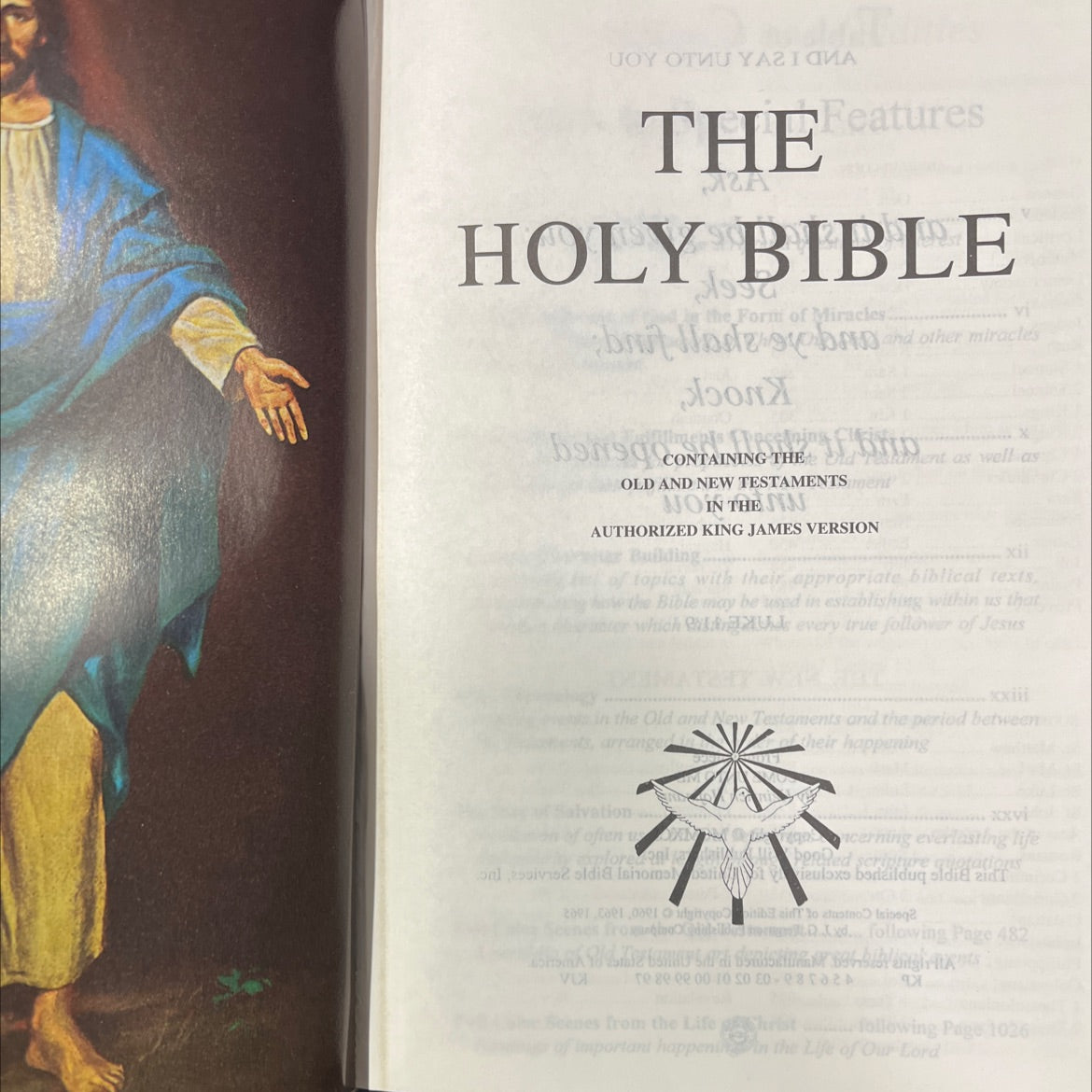 holy bible containing the old and new testaments book, by unknown, 1991 Leather image 2