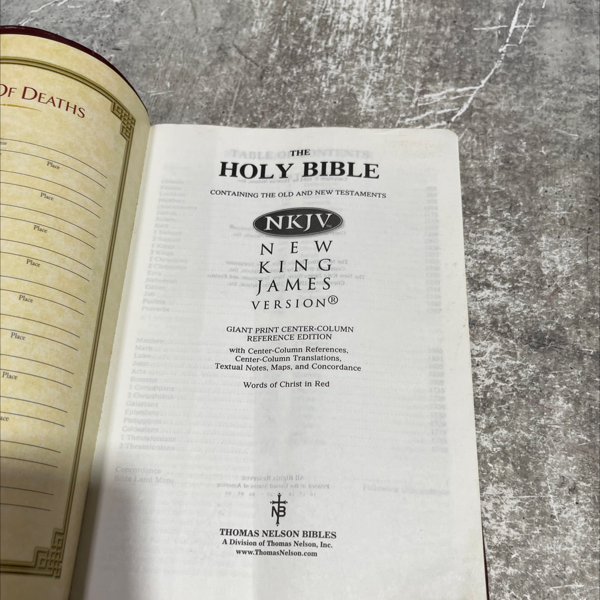 holy bible containing the old and new testaments book, by not stated, 1994 Leather image 2