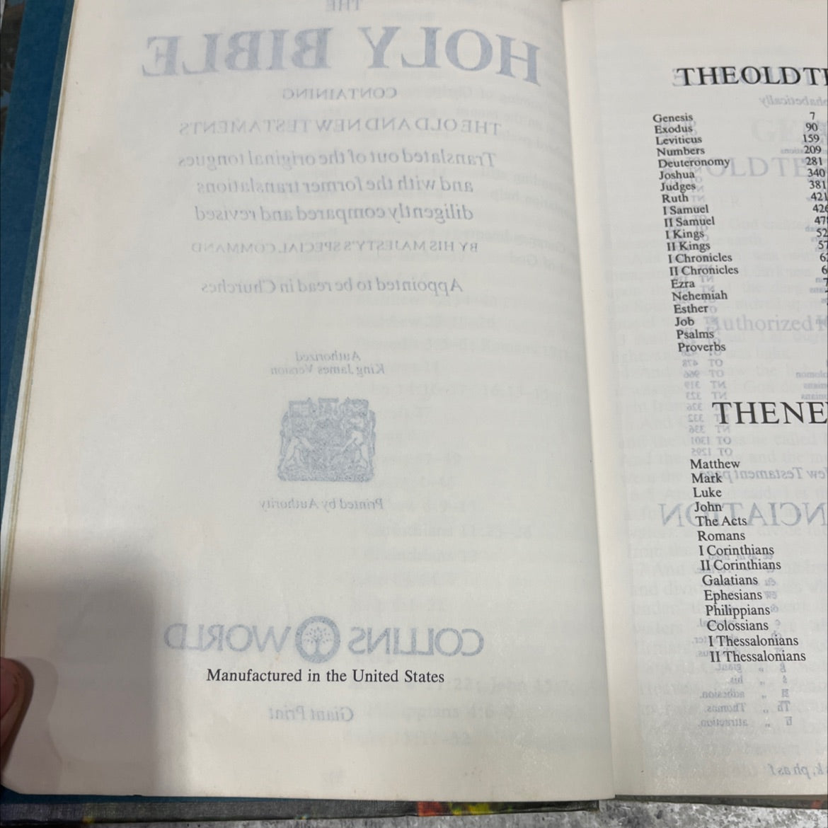 holy bible containing the old and new testaments book, by unknown, 2012 Paperback image 3