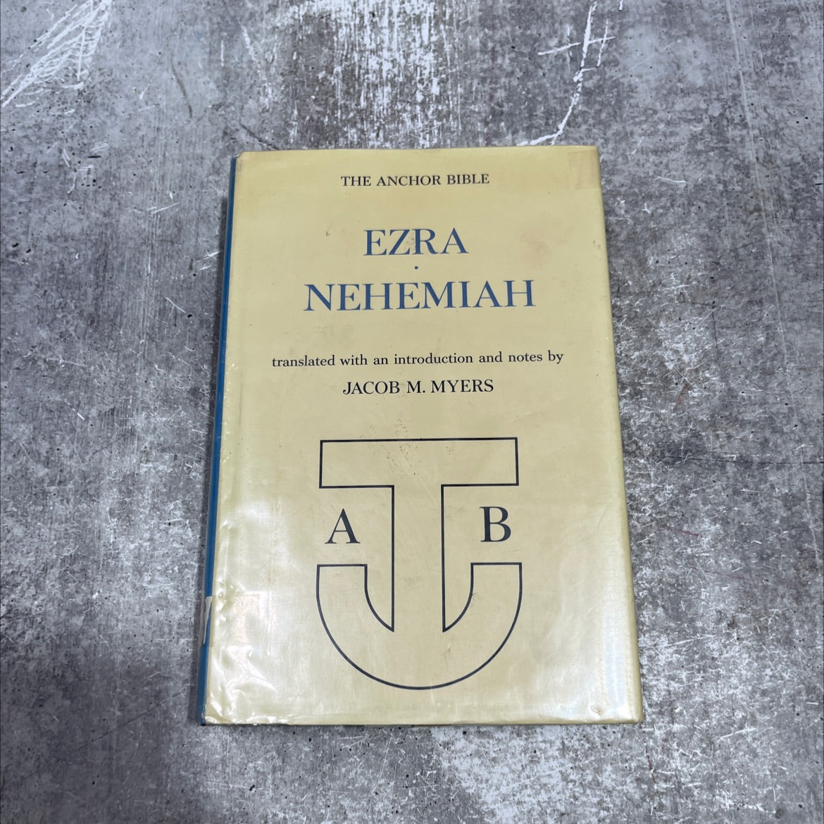 holy bible ezra nehemiah book, by jacob m. myers, 1965 Hardcover image 1