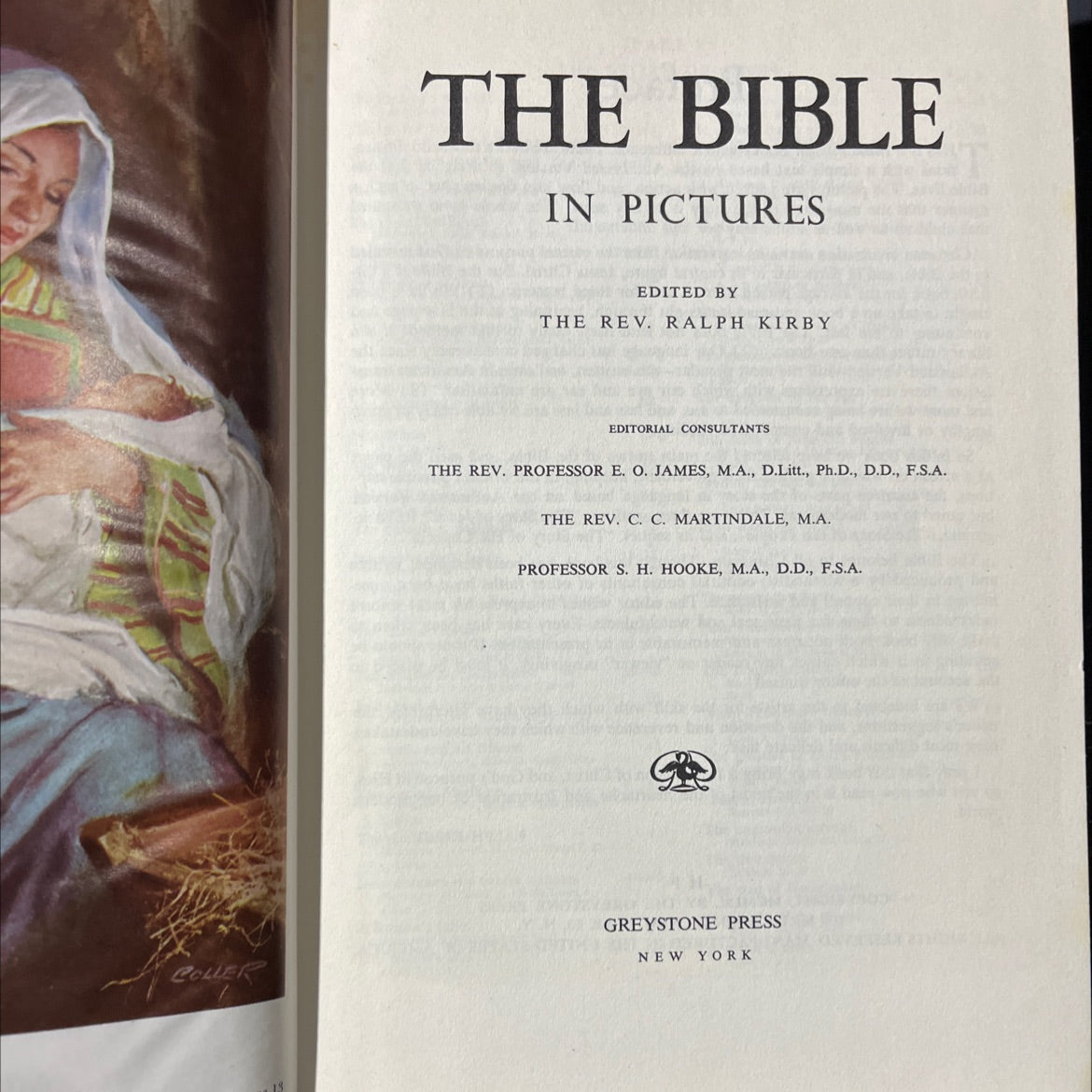 holy bible in pictures book, by rev. ralph kirby, 1952 Hardcover image 2