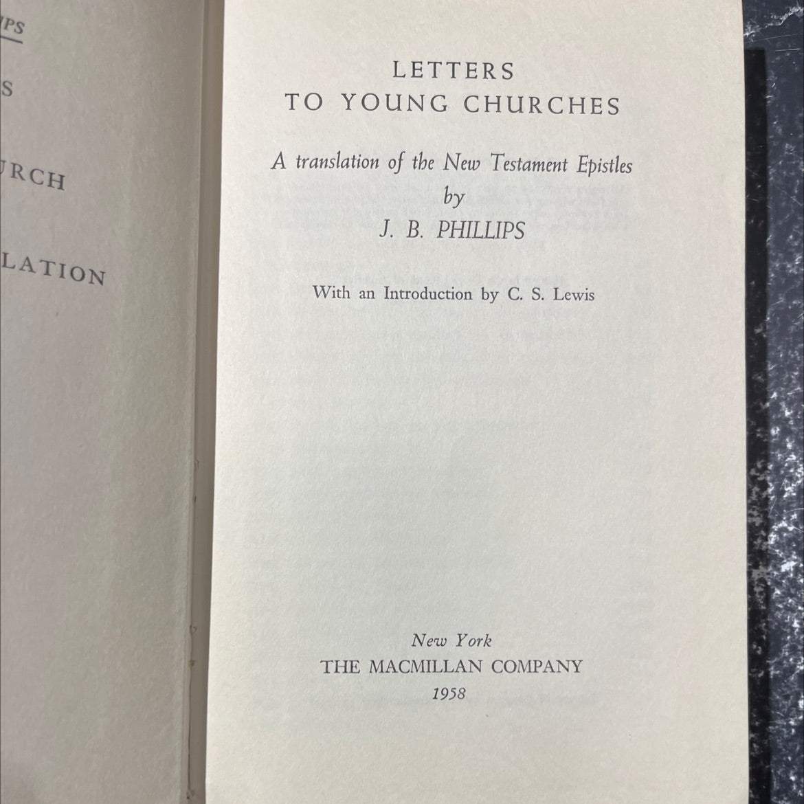 holy bible letters to young churches book, by j. b. phillips, 1958 Hardcover image 2