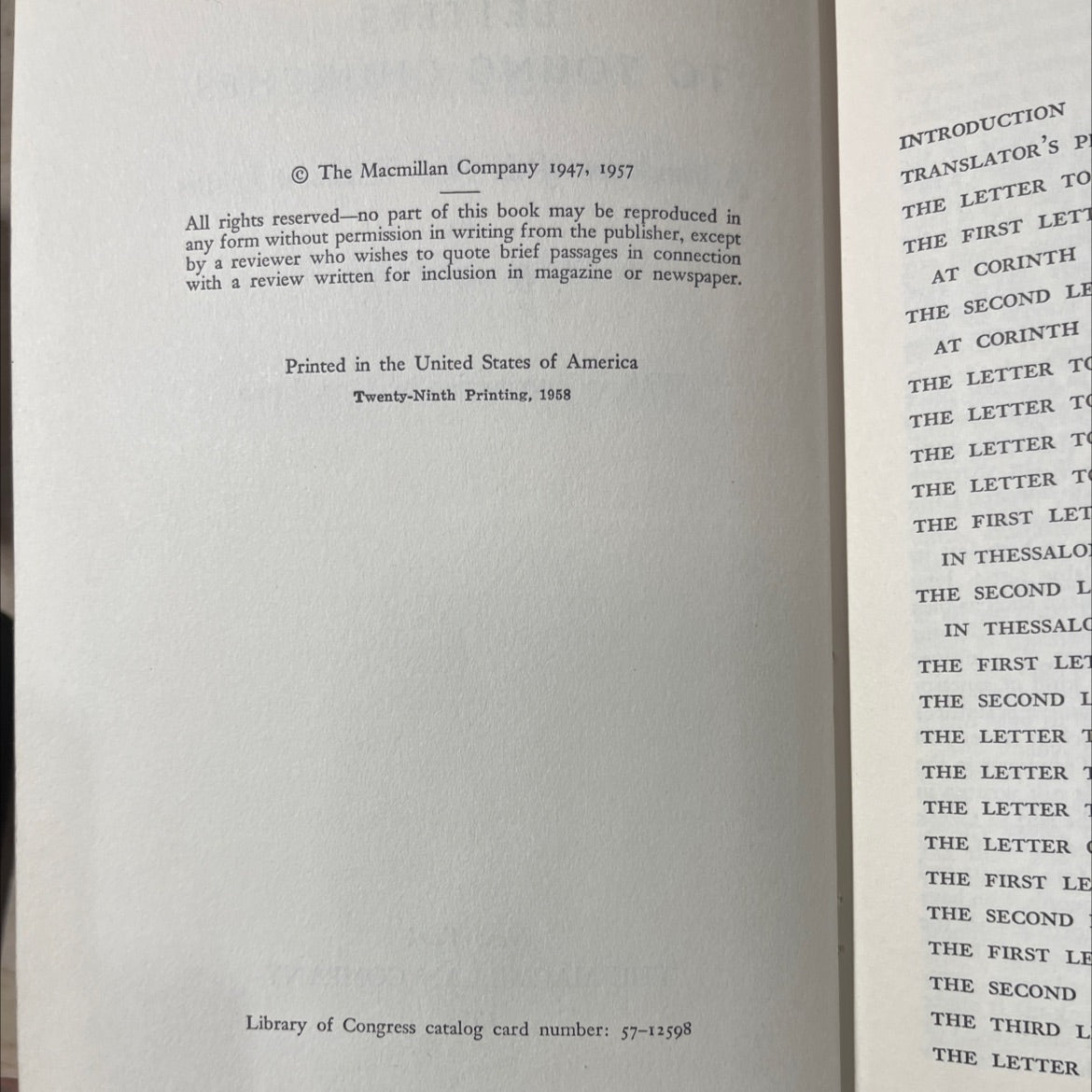 holy bible letters to young churches book, by j. b. phillips, 1958 Hardcover image 3