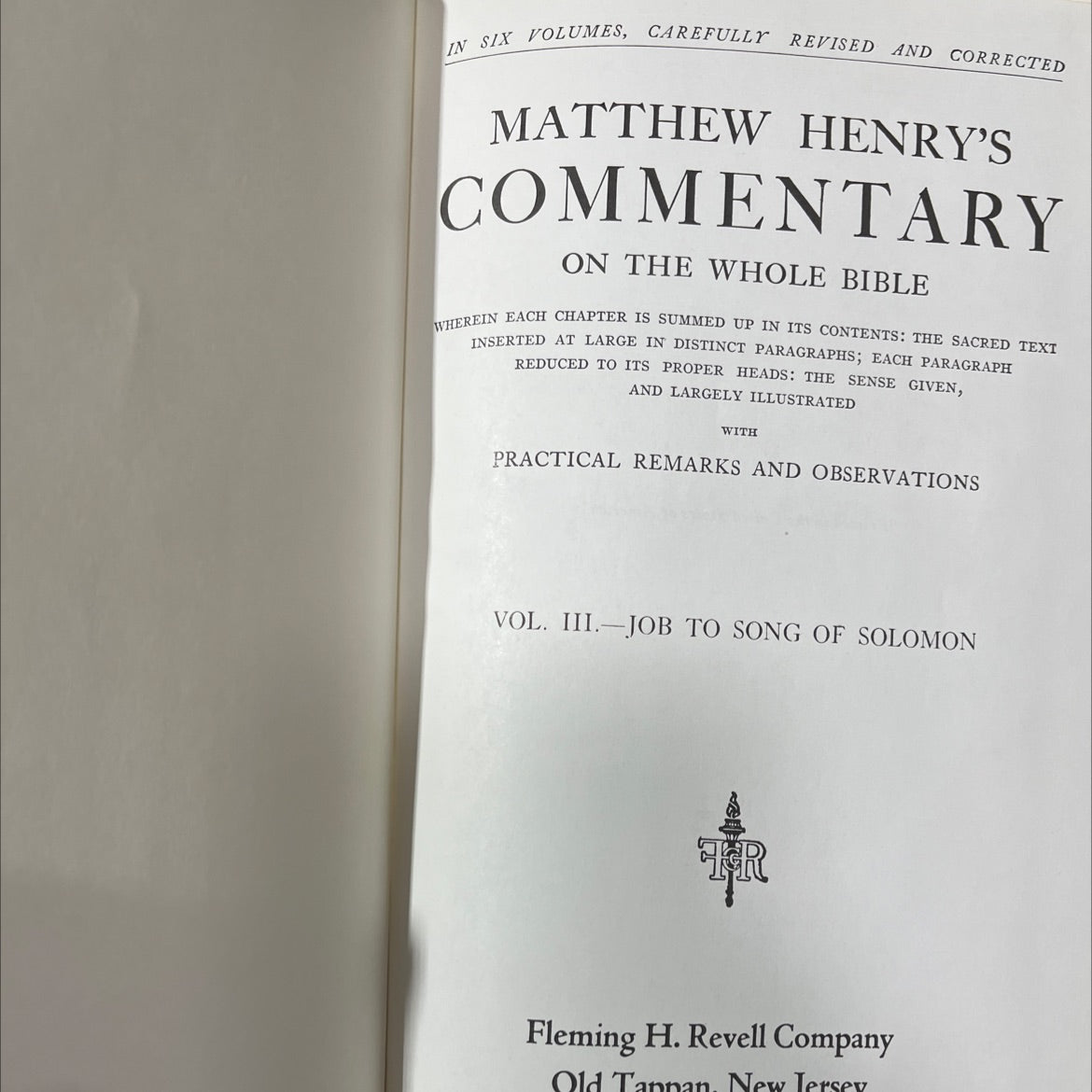 holy bible matthew henry's commentary on the whole bible vol. iii job to song of solomon book, by matthew henry, image 2