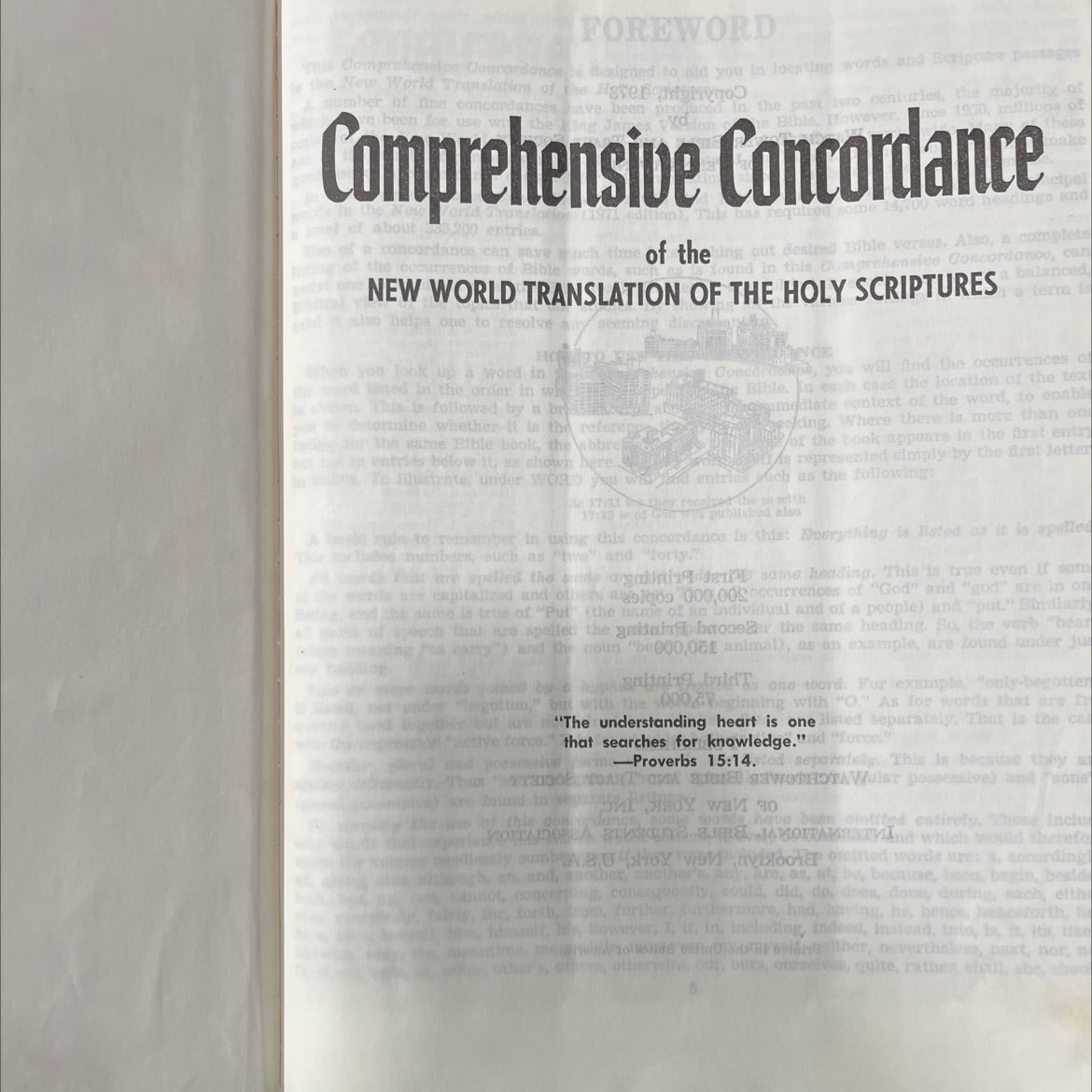 holy bible new world translation of the holy scriptures book, by unknown, 1973 Hardcover image 2