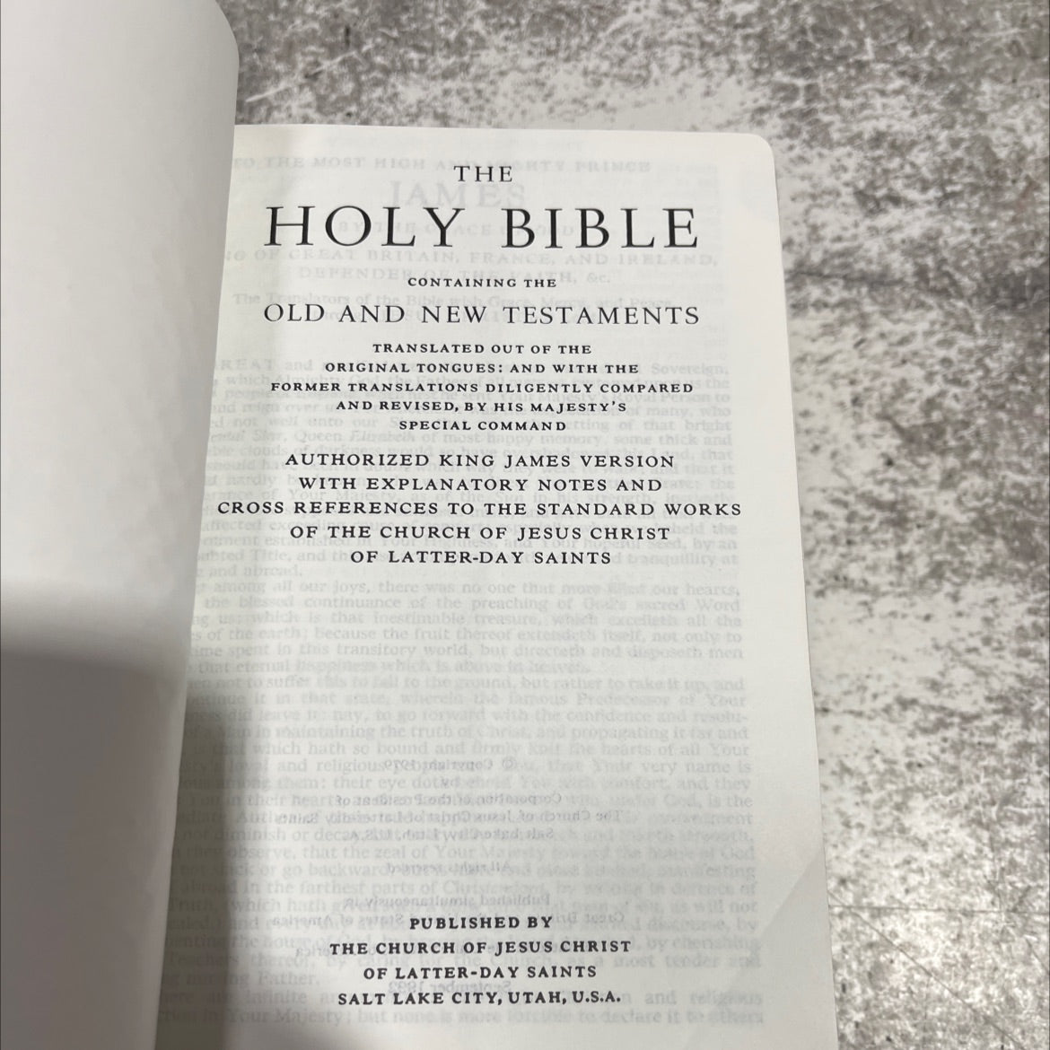 holy bible of great britain, france, and ireland book, by unknown, 1979 Leather image 2