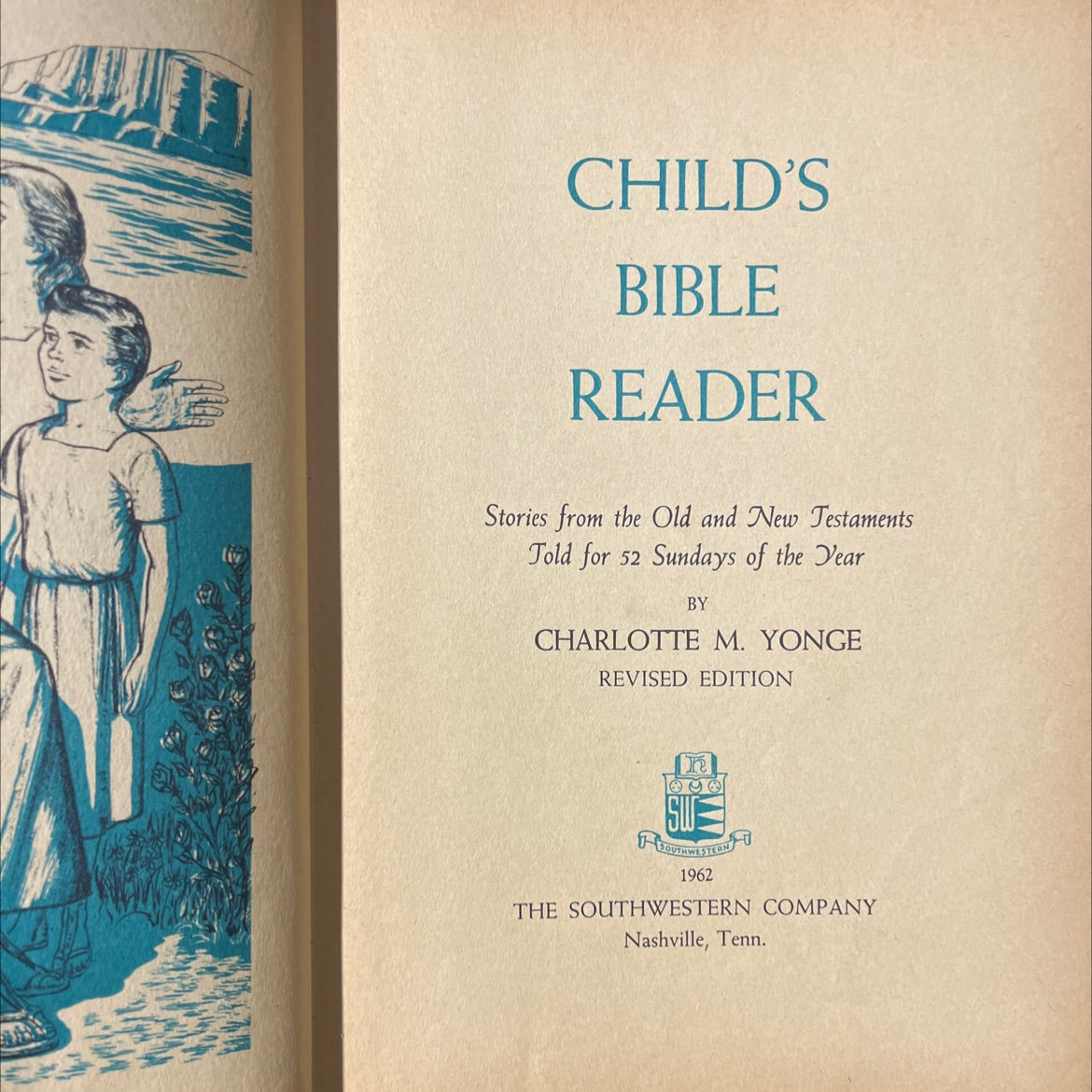 holy bible reader book, by charlotte m. yonge, 1962 Hardcover image 2