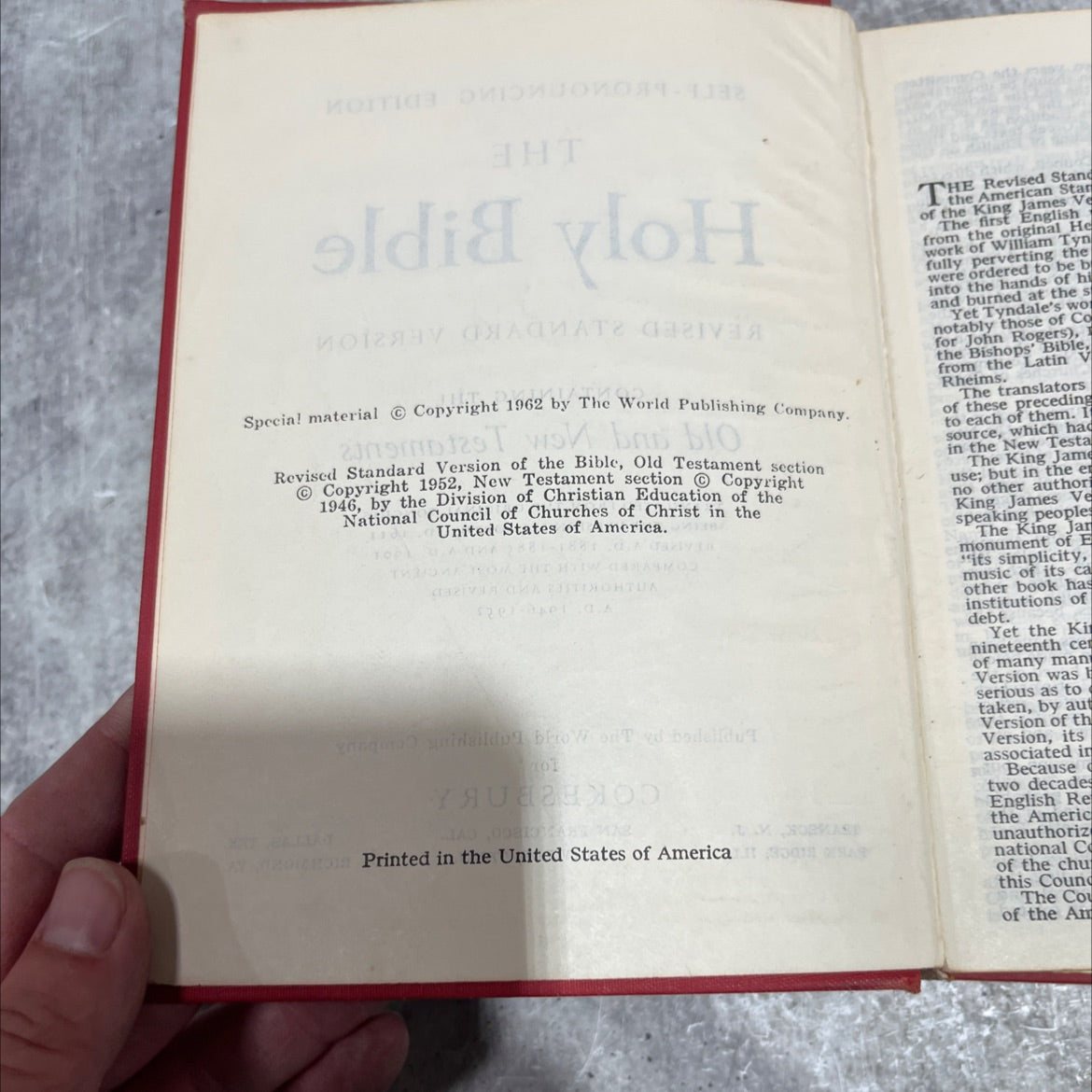 holy bible revised standard version book, by not stated, 1962 Hardcover image 3